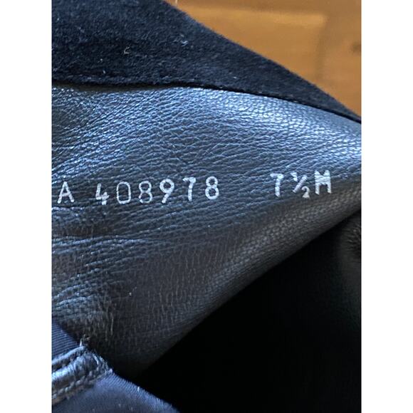 Stuart Weitzman 5050 Over The Knee Black Suede Boots 7.5 - Picture 9 of 11